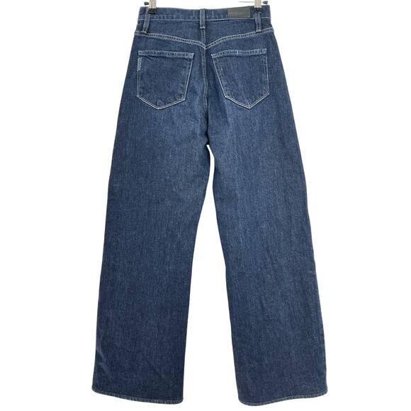 Paige High-Waist Barrel-Leg Blue Arellia Denim Jeans Size 25 - Picture 3 of 4